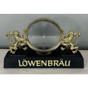 VINTAGE 1982 SPECIAL LOWENBRAU BEER ELECTRIC LIGHTED BAR CLOCK